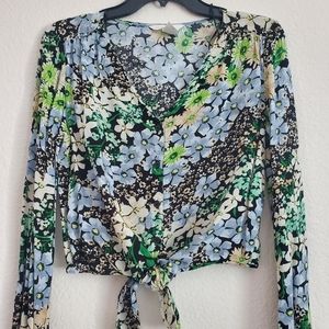 Floral long sleeve H&M blouse